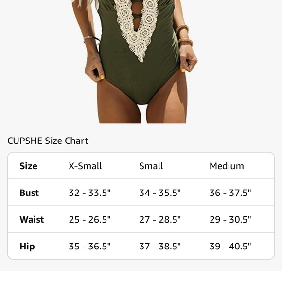 Cupshe - NWT - Swimsuit - Women - Medium - Picture 3 of 10